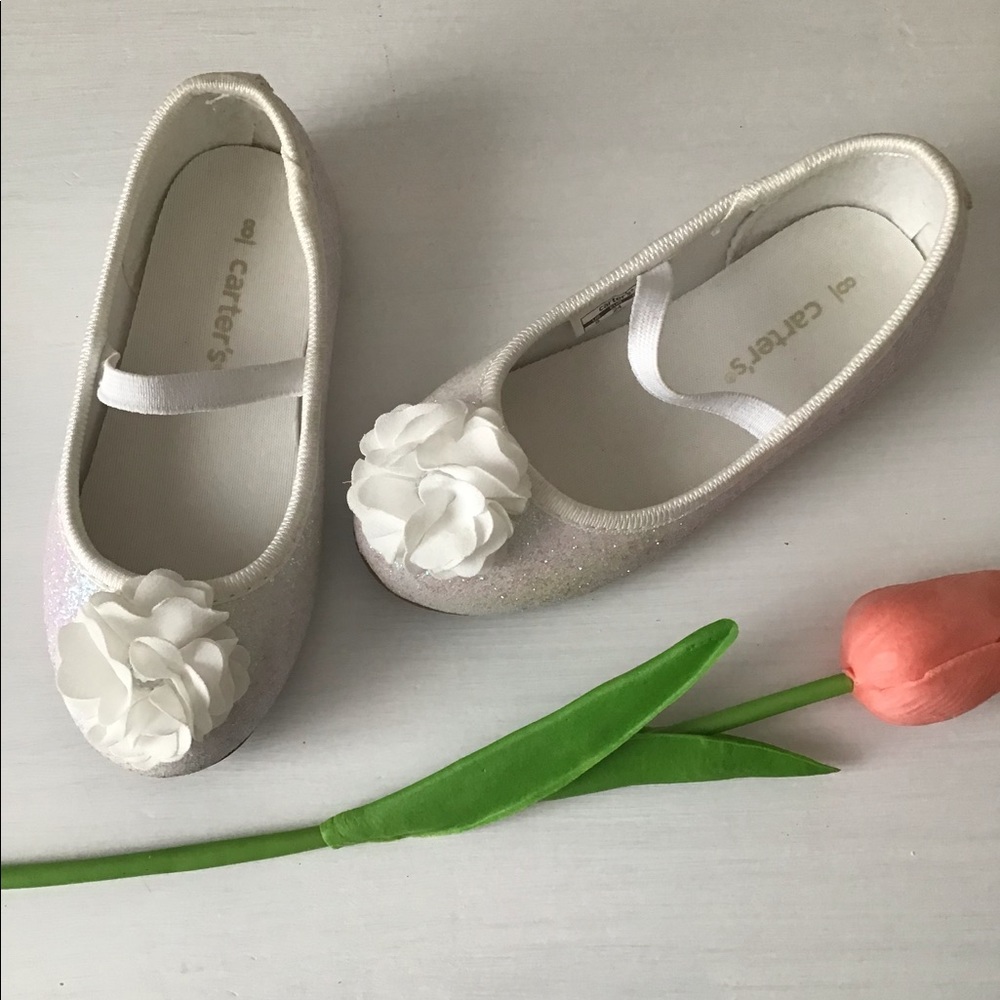 Carter’s Flower Ballet Flats size 8T